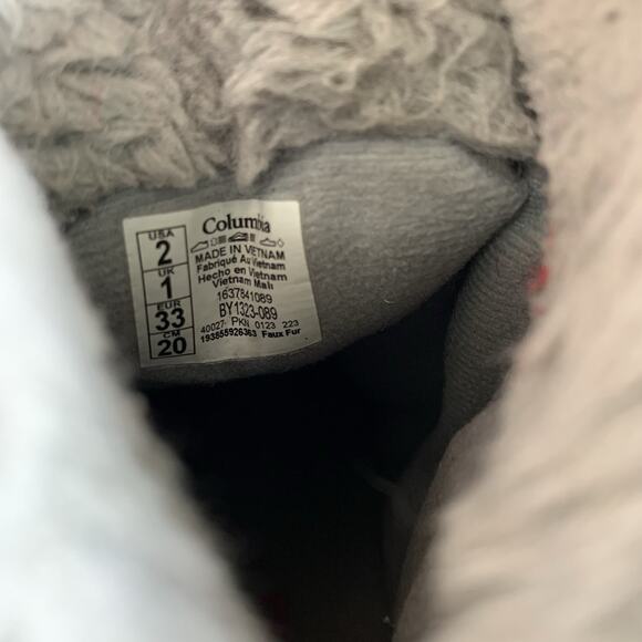 Columbia Rope Tow III Toddler Girls Size 2 Insulated Snow Boots Gray - Picture 11 of 11